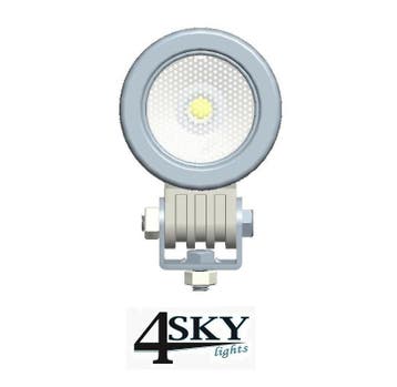 Witte ronde 10 watt Led breedstraler met 60% korting, Motoren, Verzenden