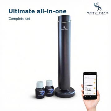 All-in-One fluisterstille Geurmachine MET aroma 60 m², Ophalen of Verzenden, Nieuw, Zwart