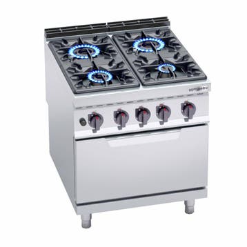 GGM Gastro | Gasfornuis - Lorenzo 900 - 800x900mm - 34,5 kW, Verzenden