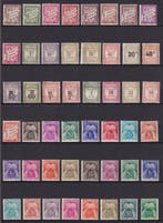 Frankrijk 1893/1946 - Lot van 48 belastingzegels, gekozen, Gestempeld