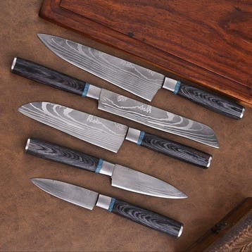 Hekito - Keukenmes - Kitchen knife set - Exclusieve Vintage