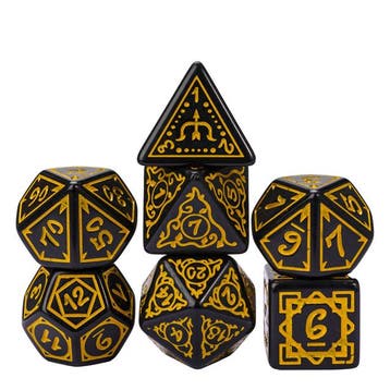 Dobbelstenen Set - Druid Yellow (7-delig) | HOT Games -, Verzenden, Nieuw
