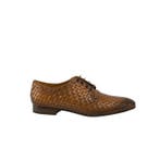 TESTONI - 8 UK - 42 IT - Tivoli Derby Shoes Woven Calf, Nieuw