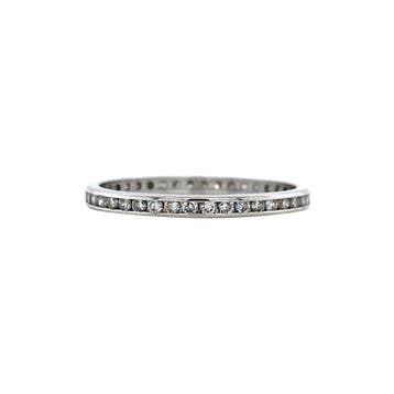 Witgouden alliance ring 14 karaat, Verzenden, Zo goed als nieuw, Goud