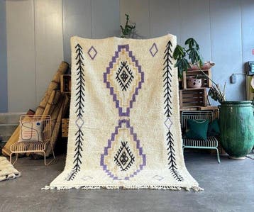 Marokkaans Beni Ourain Tapijt 175x290 cm - Berberwol tapijt, Nieuw