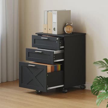 Mobiel Archiefkastje met 3 Lades en Zwenkwielen - Onder Bure, Verzenden, Nieuw