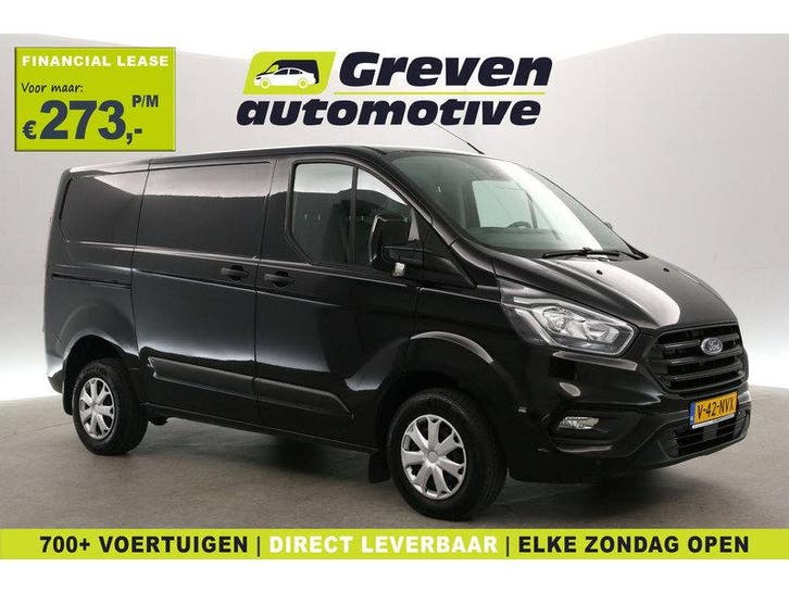 Ford Transit Custom 2.0 TDCI L1H1 | Airco | Cruise |, Auto's, Bestelauto's, Handgeschakeld, Diesel, Zwart, Ford