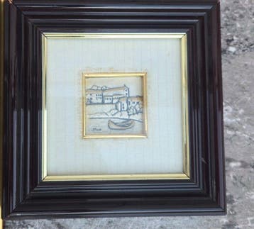 Onbekende kunstenaar - Bassorilievo in lamina dargento 925, Antiek en Kunst