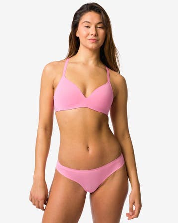 HEMA Damesstring second skin micro roze laag geprijsd, Verzenden, Roze