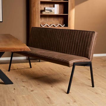 Eetkamerbank Tivoli Bull | 185 cm | Brown, Huis en Inrichting, Stoelen, Ophalen of Verzenden, Nieuw