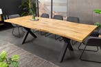 Uitschuifbare eettafel WILD 180-220cm bruin wild eiken look, Huis en Inrichting, Tafels | Eettafels, Ophalen of Verzenden, Nieuw