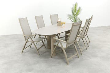 Hartman Roma/Taste Denia 6-persoons organische verstelbare, Tuin en Terras, Tuinsets en Loungesets, Verzenden, Nieuw, Overige materialen