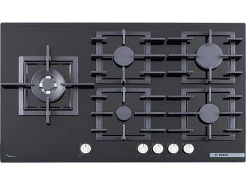 Bosch Inbouw Gaskookplaat PPM9A6I40 92cm - Zwart, Ophalen of Verzenden, Nieuw