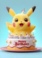 I_KONIQ - Pikachu Happy Birthday, Nieuw
