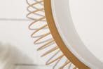 Ronde salontafel OPSLAG 40cm goud wit metalen dienblad, Ophalen of Verzenden, Nieuw