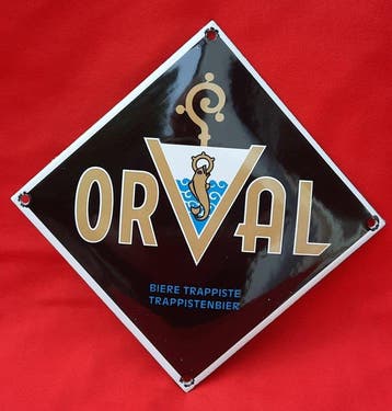 Orval Trappistenbier - Emaille bord - Metaal, Emaille