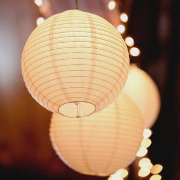 10x Warm Witte LED Lampionnen (6-16 inch) - Chinese Papieren, Verzenden, Nieuw