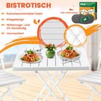 Balkontafel - Inklapbaar - Bistrotafel - Wit - KESSER®, Huis en Inrichting, Tafels | Statafels, Verzenden, Zo goed als nieuw