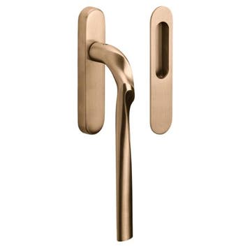 Hef/schuifdeurbeslag ELEEZ ZH230 blind PVD licht brons, Verzenden, Nieuw