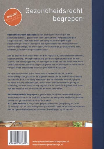 Gezondheidsrecht begrepen 9789058757609 Lydia Janssen, Verzenden, Gelezen, Lydia Janssen