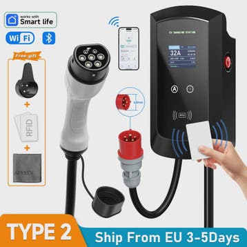 AFEEV 7.6/11/22kW 3-Fase EV Laadstation met Type 2 stekker,, Verzenden, Nieuw