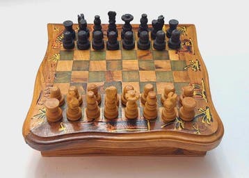 Schaakspel - Madera de Olivo Hecho a mano - Hout