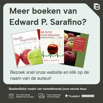 Health Psychology Biopsychosocial Interactions 9781119586937, Verzenden, Zo goed als nieuw, Edward P. Sarafino