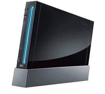 Wii Console Zwart (2e Model) (Wii Spelcomputers), Spelcomputers en Games, Spelcomputers | Nintendo Wii, Ophalen of Verzenden, Zo goed als nieuw