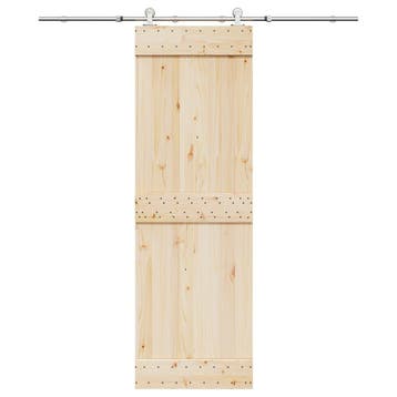 vidaXL Schuifdeur onderdelenset 183 cm roestvrij staal, Verzenden, Nieuw