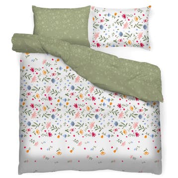 Organic Collection Folky tweepersoons dekbedovertrek katoen, Ophalen of Verzenden, Nieuw