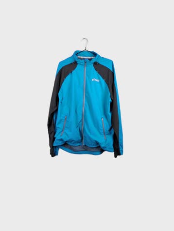 Asics Track Jacket Dames maat WL / L32 Blauw Vintage, Ophalen of Verzenden, Nieuw