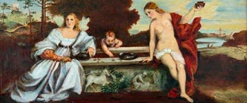 Alix Jennings (1884-1980), After Titian - Sacred and profane, Antiek en Kunst