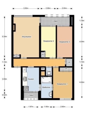 Te Huur 4 Kamer Appartement Paramaribostraat In Leiden, Huizen en Kamers, Huizen te huur, Direct bij eigenaar, Leiden, Appartement