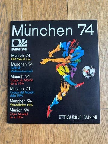 1974 Panini Album e Munchen 74 world cup panini completo da, Nieuw