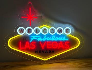 Las Vegas - Neonlichtbord - plexiglas
