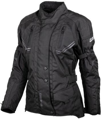 gms Taylor Dames Zwarte Textiele Motorjas, Motoren, Kleding | Motorkleding, Nieuw met kaartje, Jas | textiel, Verzenden, Dames
