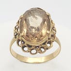 Ring - 18 karaat Geel goud - 4.00ct. tw. Quartz, Nieuw