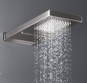 Regen douchekop Mavesteel Oceano met Waterval Rechthoekig, Ophalen of Verzenden, Nieuw, Rvs, Douche