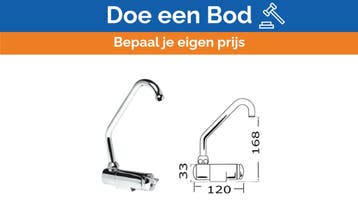 Bieden: Osculati Chrome Star Series Mixer Tab Foldable Hot/, Watersport en Boten, Ophalen of Verzenden, Nieuw, Kombuis en Sanitair