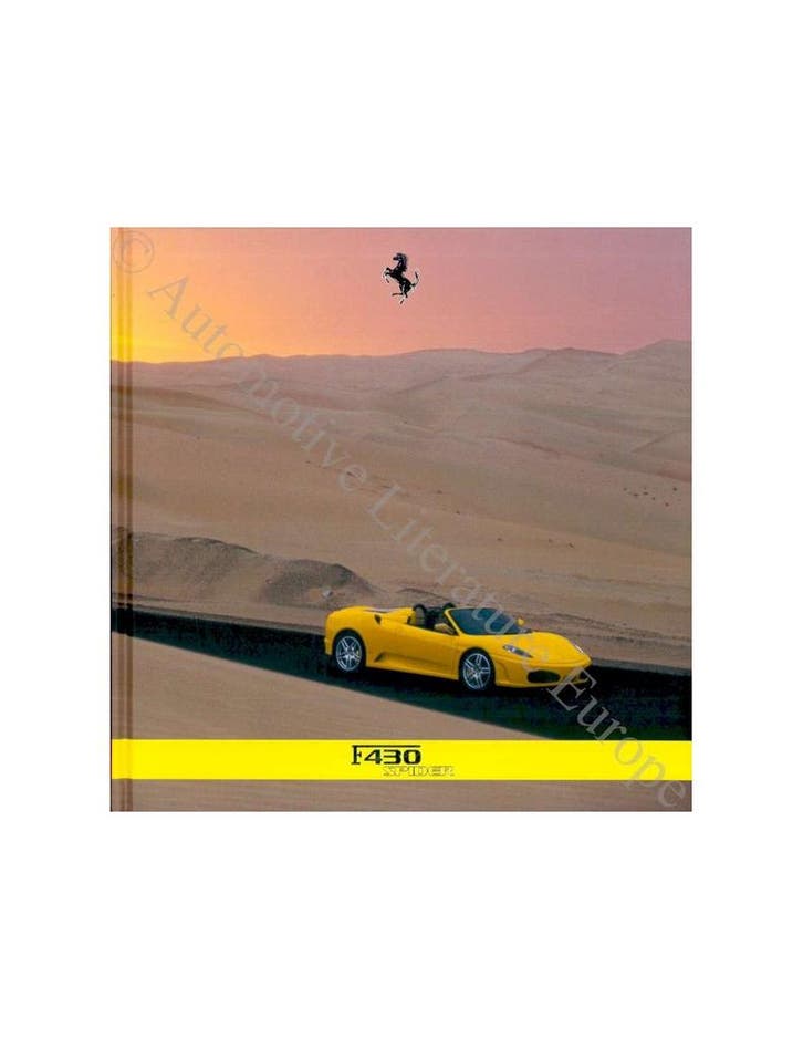 2005 FERRARI F430 SPIDER MEDIA HARDCOVER BROCHURE 2240/05, Boeken, Auto's | Folders en Tijdschriften, Ferrari