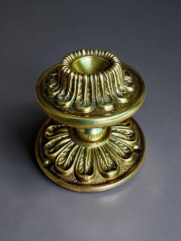 Art Deco Deurklink - 1920-1930 - Massieve messing deurknop