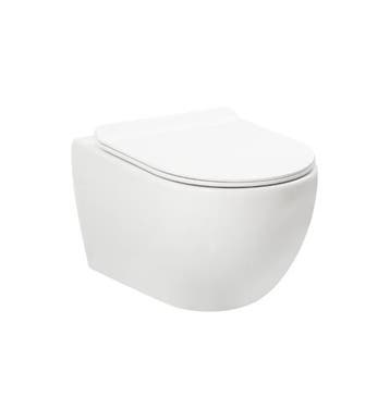 SALE - Ravius 53 - Mat wit - Toiletset - Hangend - Soft, Ophalen of Verzenden, Nieuw