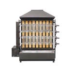 GGM Gastro | Houtskool kippengrill roterend - 4 spitten voor, Verzenden, Nieuw in verpakking, Fornuis, Frituur en Grillen