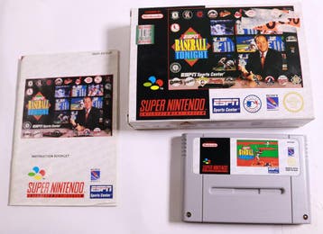 SNES - ESPN Baseball Tonight - Boxed CIB, Spelcomputers en Games, Games | Nintendo Super NES, Ophalen of Verzenden, Nieuw