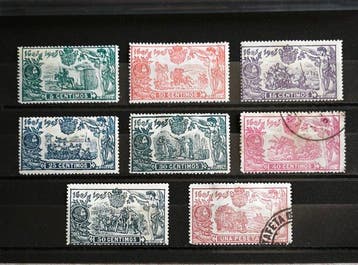 Spanje 1905 - Derde eeuwfeest van de publicatie van Don, Gestempeld