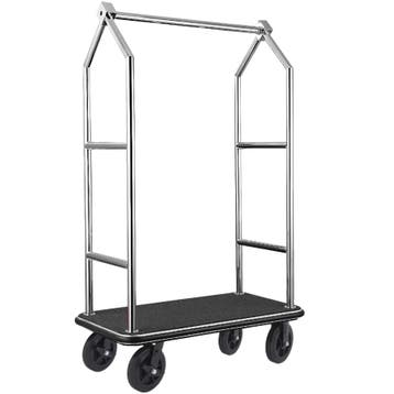 Bagagetrolley | VOYAGER | RVS | Zwart | Wielen (Geremd) |, Verzenden, Nieuw in verpakking