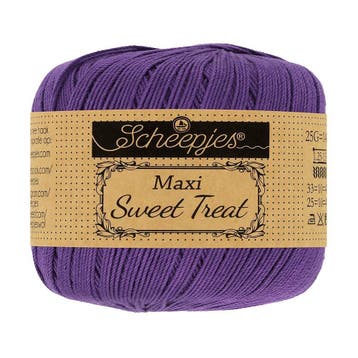 Scheepjes Maxi Sweet Treat - 521 deep violet - Gemercerise, Ophalen of Verzenden, Nieuw