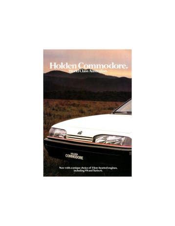 1987 HOLDEN COMMODORE BROCHURE ENGELS, Nieuw, Author