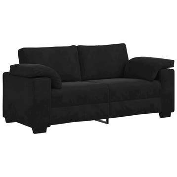 Loveseat Zwart 140cm - Retourdeal - 41% Korting, 150 tot 200 cm, Tweepersoons, 75 tot 100 cm, Ophalen of Verzenden