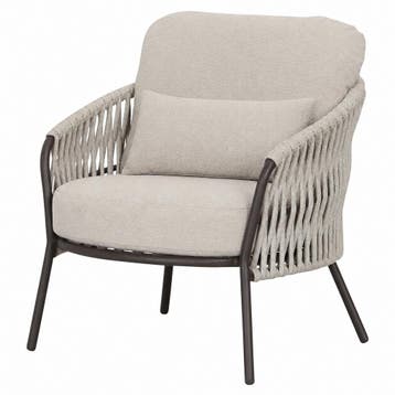Sarenza lounge tuinstoel zand rope terre frame, Ophalen of Verzenden, Nieuw